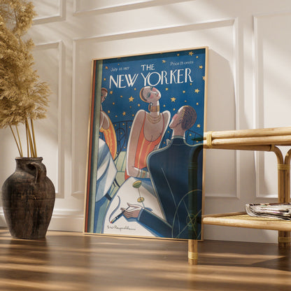 The New Yorker 1927 Art Deco Poster, Roaring Twenties Wall Art, Vintage Magazine Cover Print