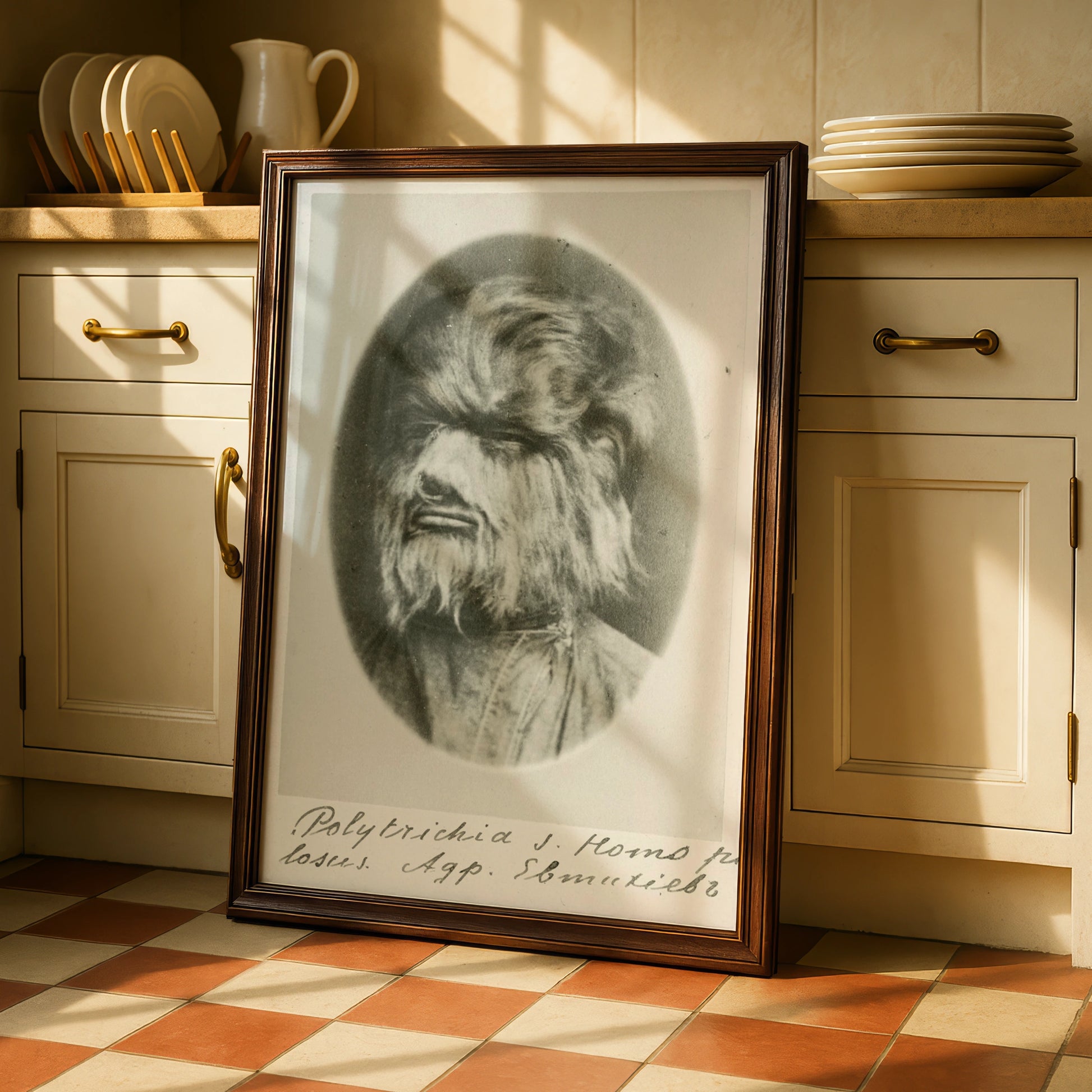 Werewolf Victorian Horror Poster, Halloween Wall Art, Creepy Antique Monster Print