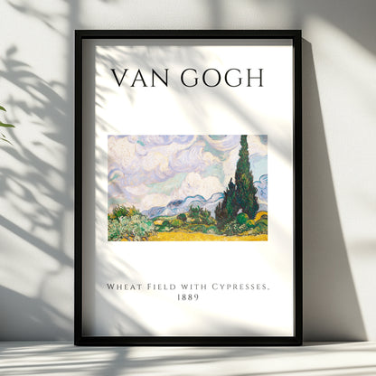 Van Gogh Wheat Field with Cypresses Wall Art Print | Vintage Landscape Poster, Living Room – product image 6