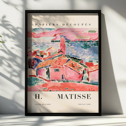 Colourful Fauvist Village Wall Art Print, Vintage Modernist Gallery Poster – product image 6