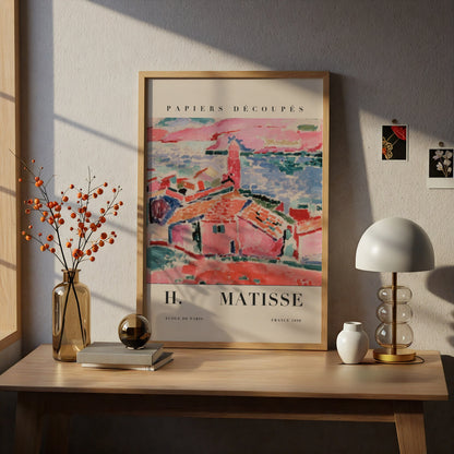 Colourful Fauvist Village Wall Art Print, Vintage Modernist Gallery Poster – product image 5