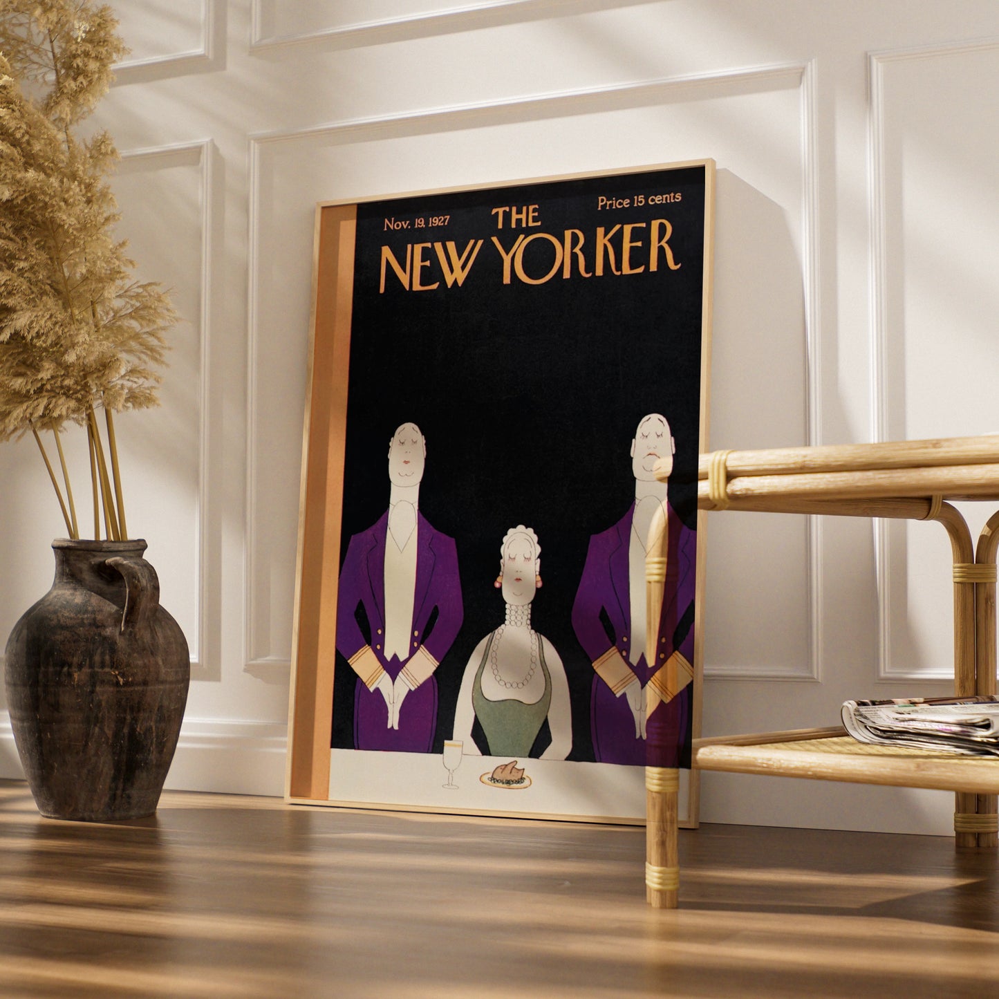 The New Yorker November 1927 Vintage Cover Poster, Art Deco Wall Art Print