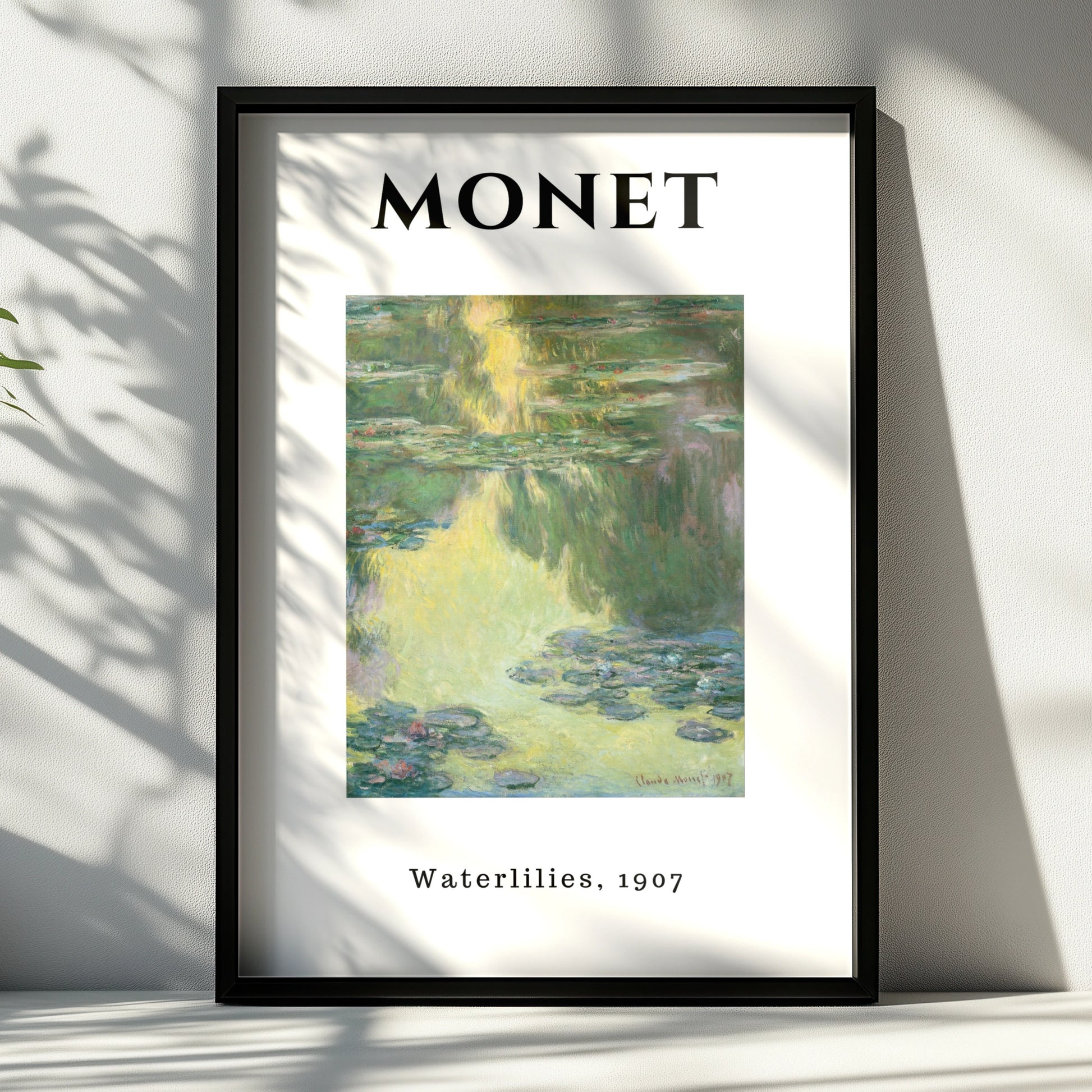 Monet Waterlilies 1907 Wall Art Print | Impressionist Botanical Poster, Green Living Room Decor – product image 6