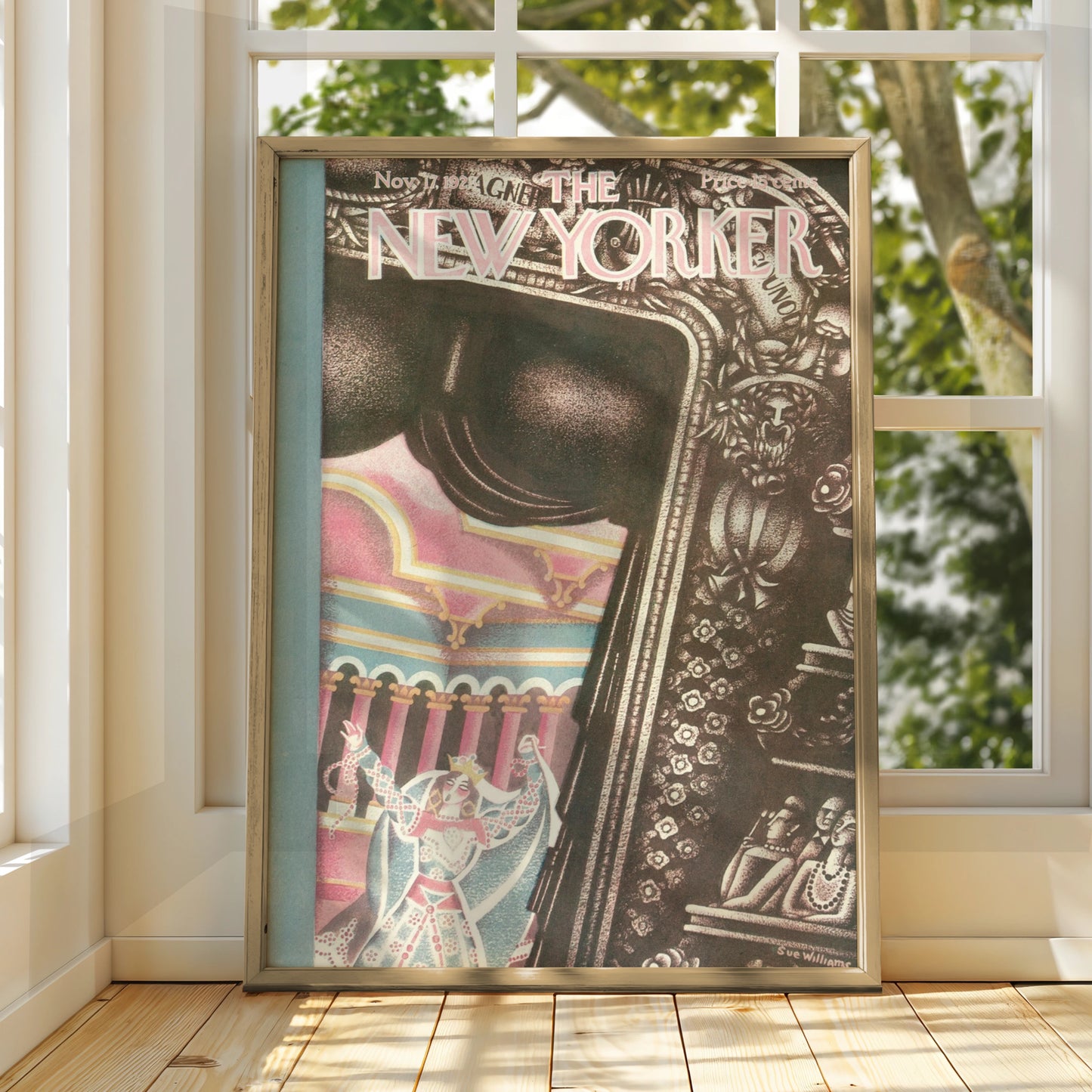 New Yorker Cover Nov 1928 Opera Theatre Art Poster, Vintage Magazine Wall Art Print