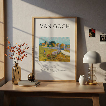 Van Gogh Farmhouse in Provence Wall Art Print | Vintage Impressionist Poster, Living Room – product image 5