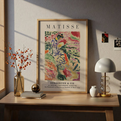 Colourful Fauvist Figure Wall Art Print, Vintage Modernist Living Room Poster – product image 5