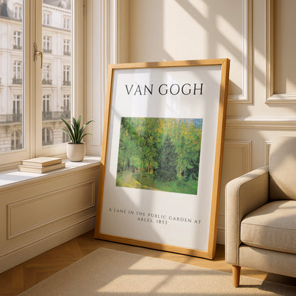 Van Gogh Garden Wall Art Print | Green Tree Lane Poster, Living Room Decor – product image 4