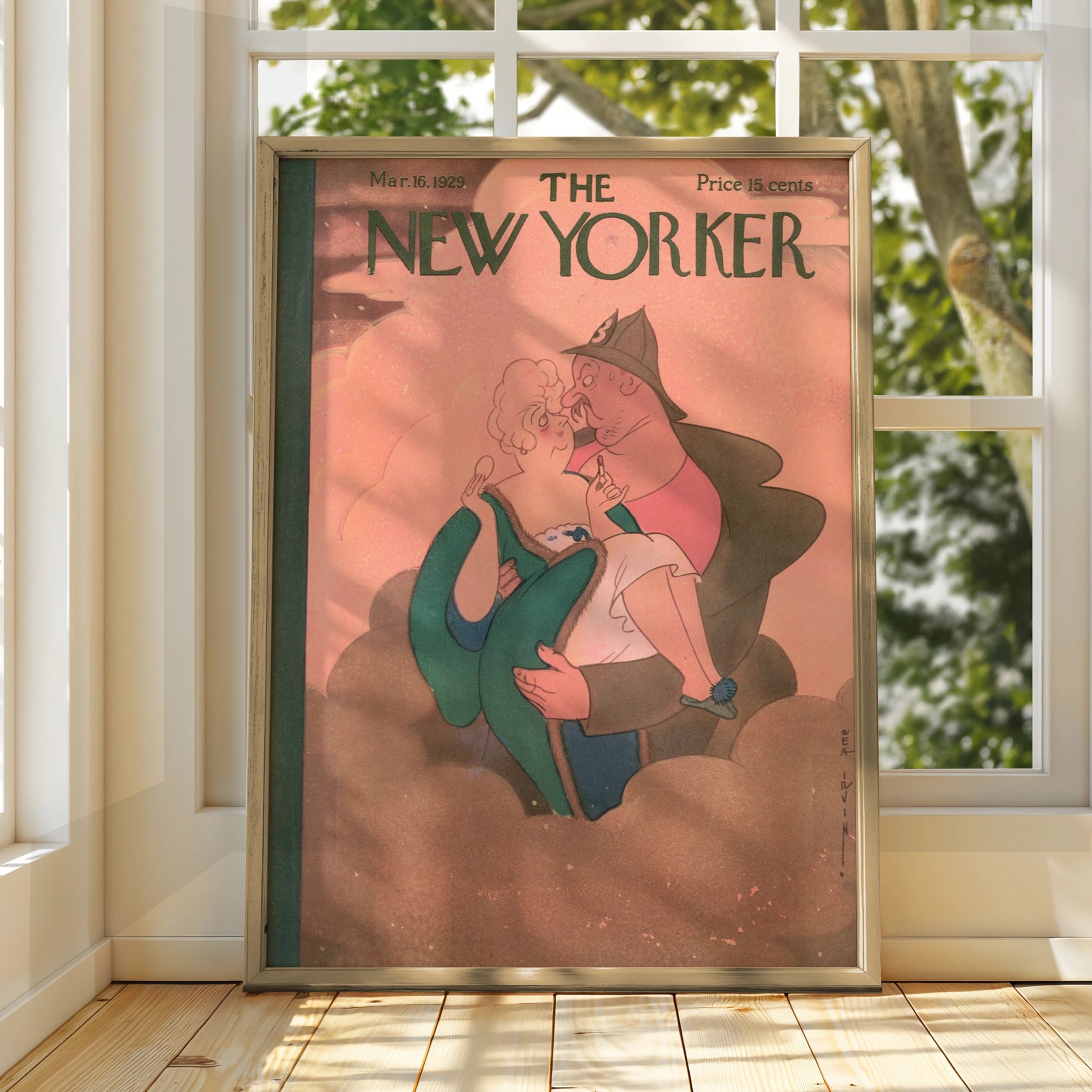 The New Yorker March 1929 Poster, Vintage Magazine Cover Art, Rea Irvin Wall Print