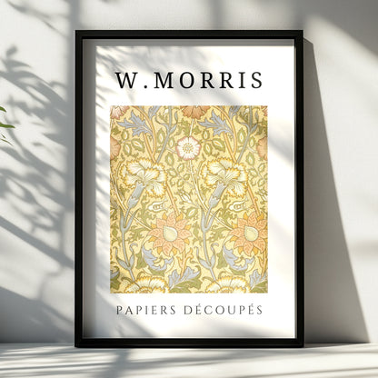 William Morris Floral Wall Art Print | Yellow Botanical Poster, Living Room Decor – product image 6