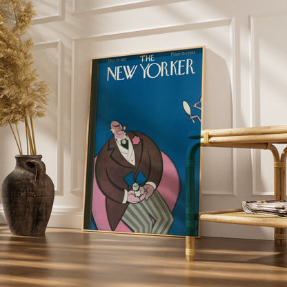The New Yorker October 1927 Cover Poster, Vintage Art Deco Wall Art Print