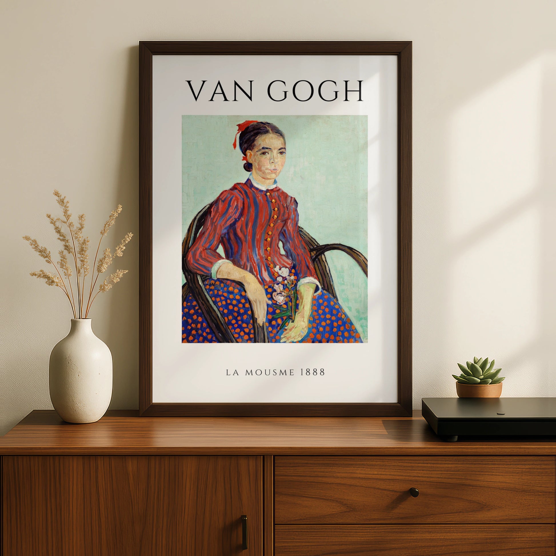 Van Gogh La Mousme 1888 Wall Art Print | Colourful Vintage Portrait Poster – product image 2