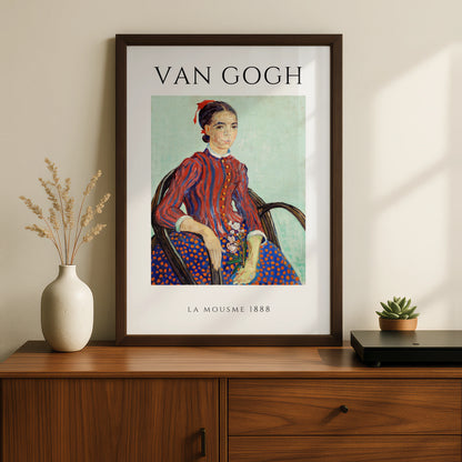 Van Gogh La Mousme 1888 Wall Art Print | Colourful Vintage Portrait Poster – product image 2