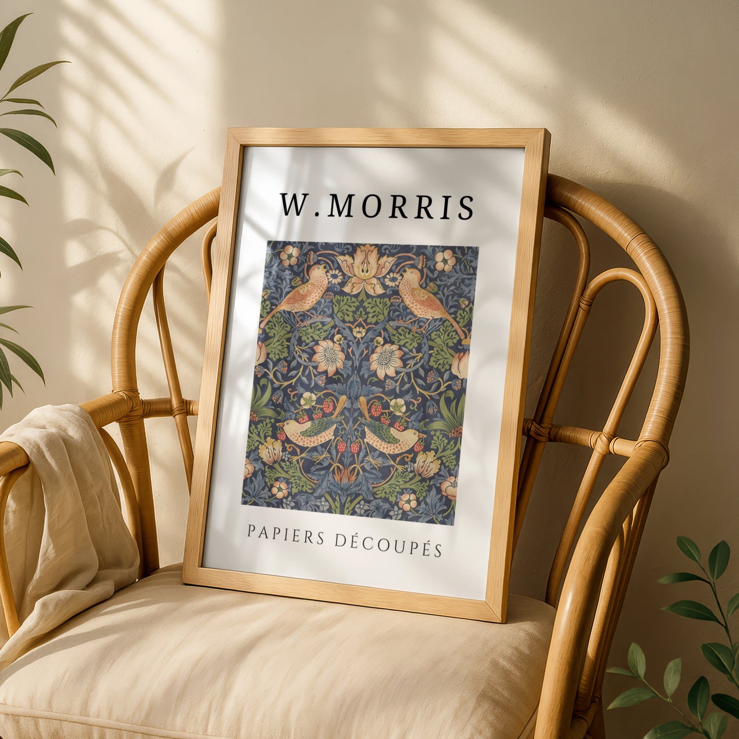 William Morris Strawberry Thief Wall Art Print | Floral Bird Vintage Botanical Poster – product image 3