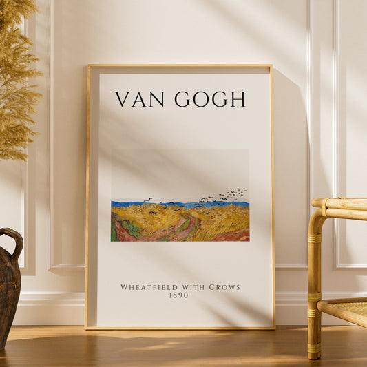 Van Gogh Wheatfield With Crows Wall Art Print | Vintage Gallery Poster, Living Room – product image 1