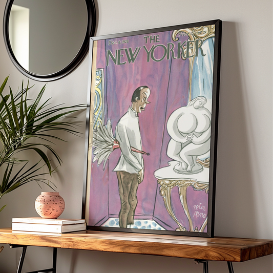 The New Yorker December 1928 Cover Art Poster, Peter Arno Vintage Wall Print