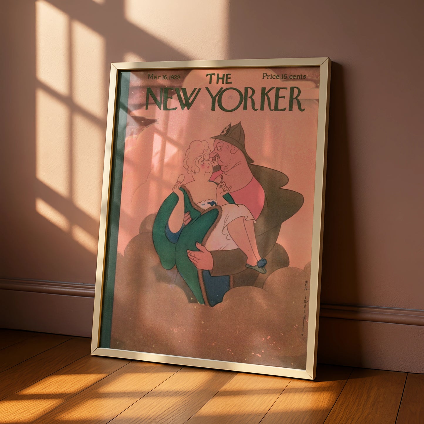 The New Yorker March 1929 Poster, Vintage Magazine Cover Art, Rea Irvin Wall Print