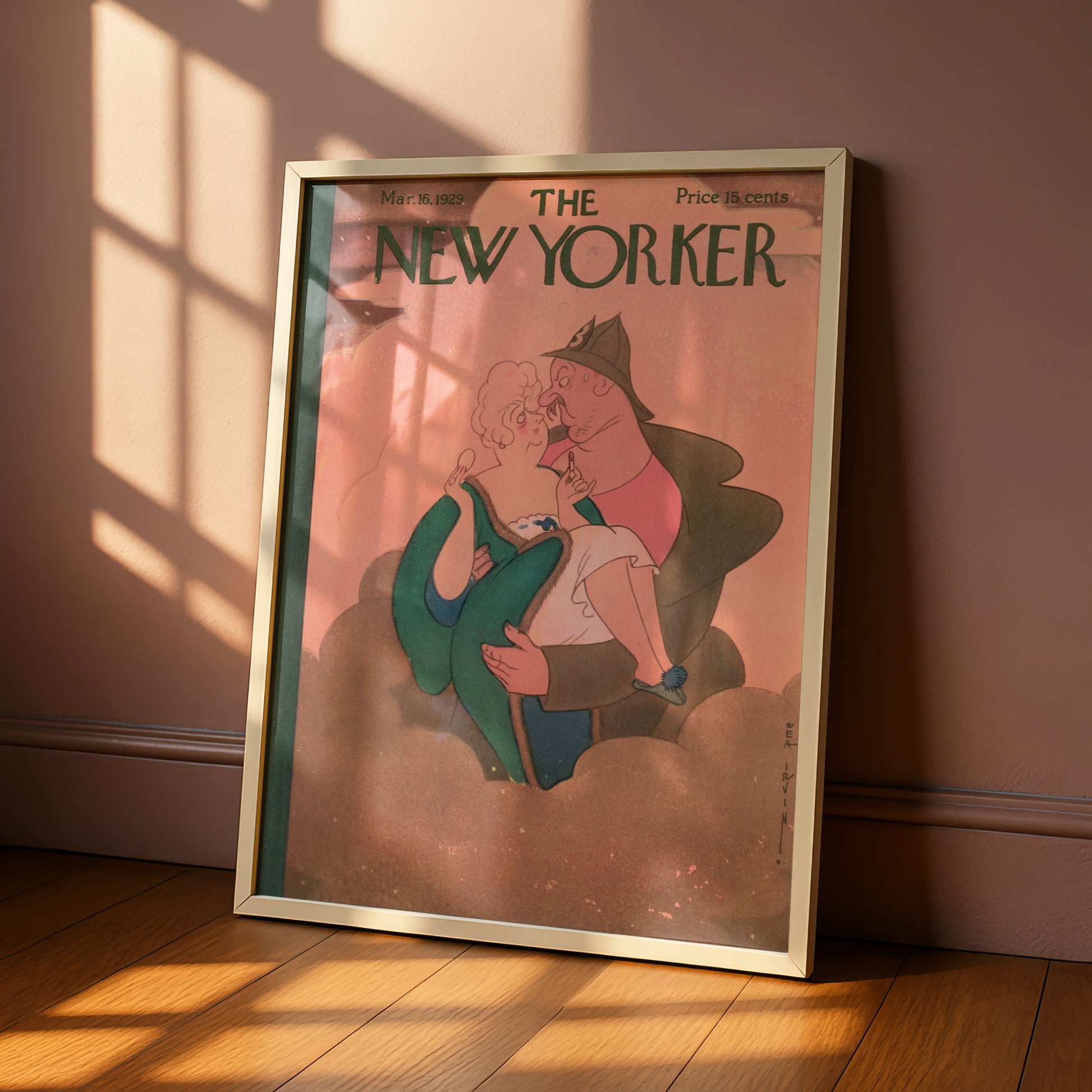 The New Yorker March 1929 Poster, Vintage Magazine Cover Art, Rea Irvin Wall Print