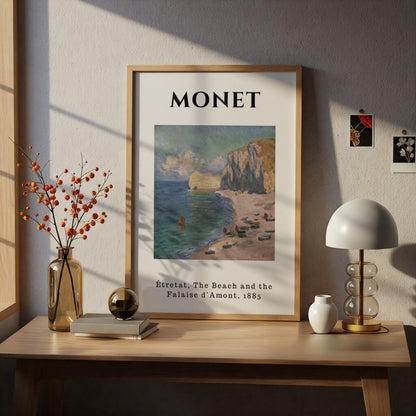 Monet Etretat Beach Wall Art Print | Impressionist Coastal Poster, Living Room Decor – product image 5