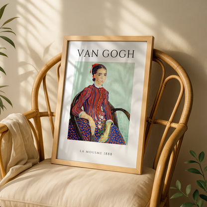 Van Gogh La Mousme 1888 Wall Art Print | Colourful Vintage Portrait Poster – product image 3