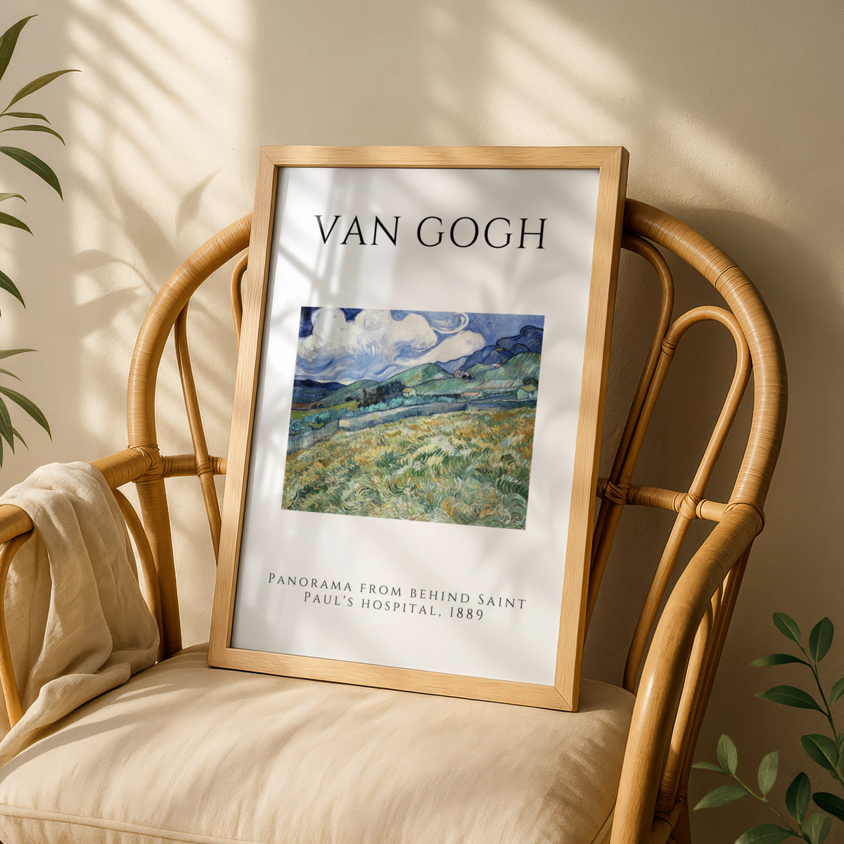 Van Gogh Landscape Wall Art Print | Vintage Gallery Poster, Green Blue Living Room – product image 3