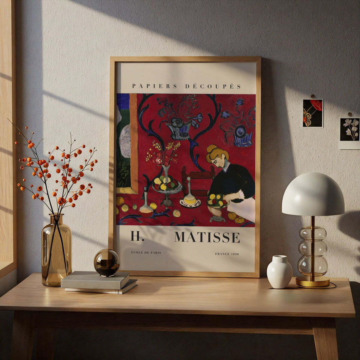 Red Room Wall Art Print, Colourful Fauvist Vintage Living Room Poster – product image 5