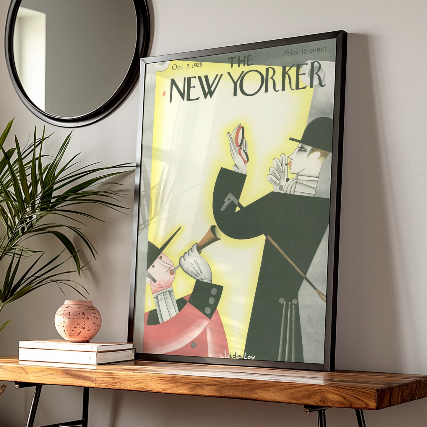 The New Yorker Poster, Vintage 1926 Art Print, Henri-inspired Wall Decor, Unique Collector's Item