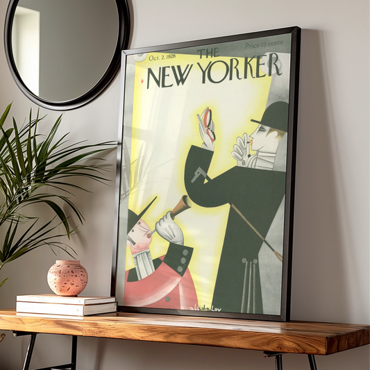 The New Yorker Poster, Vintage 1926 Art Print, Henri-inspired Wall Decor, Unique Collector's Item