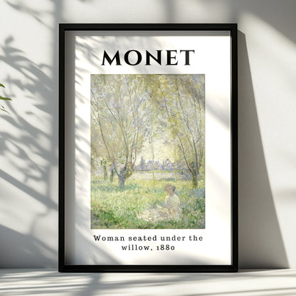 Monet Woman Seated Under the Willow 1880 Impressionist Wall Art Print Poster – product image 6