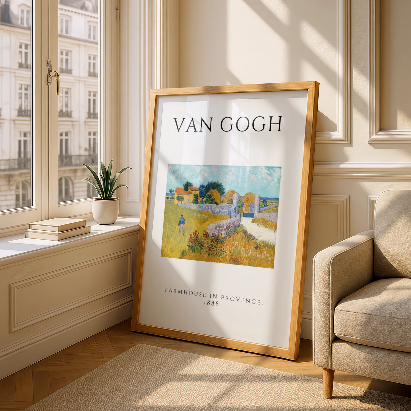 Van Gogh Farmhouse in Provence Wall Art Print | Vintage Impressionist Poster, Living Room – product image 4