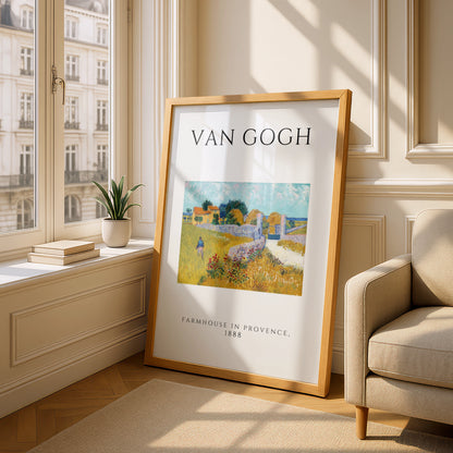 Van Gogh Farmhouse in Provence Wall Art Print | Vintage Impressionist Poster, Living Room – product image 4