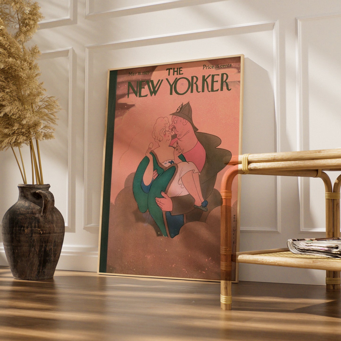 The New Yorker March 1929 Poster, Vintage Magazine Cover Art, Rea Irvin Wall Print