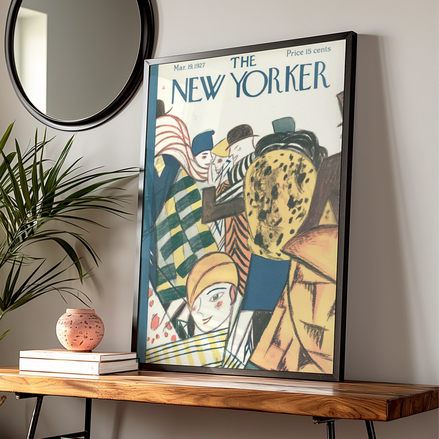 The New Yorker March 1927 Cover Art Poster, Vintage Art Deco Fashion Wall Print