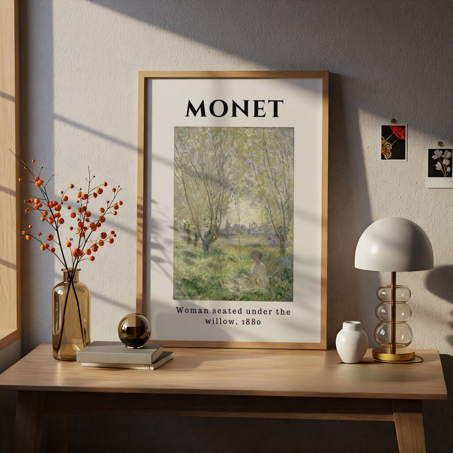 Monet Woman Seated Under the Willow 1880 Impressionist Wall Art Print Poster – product image 5