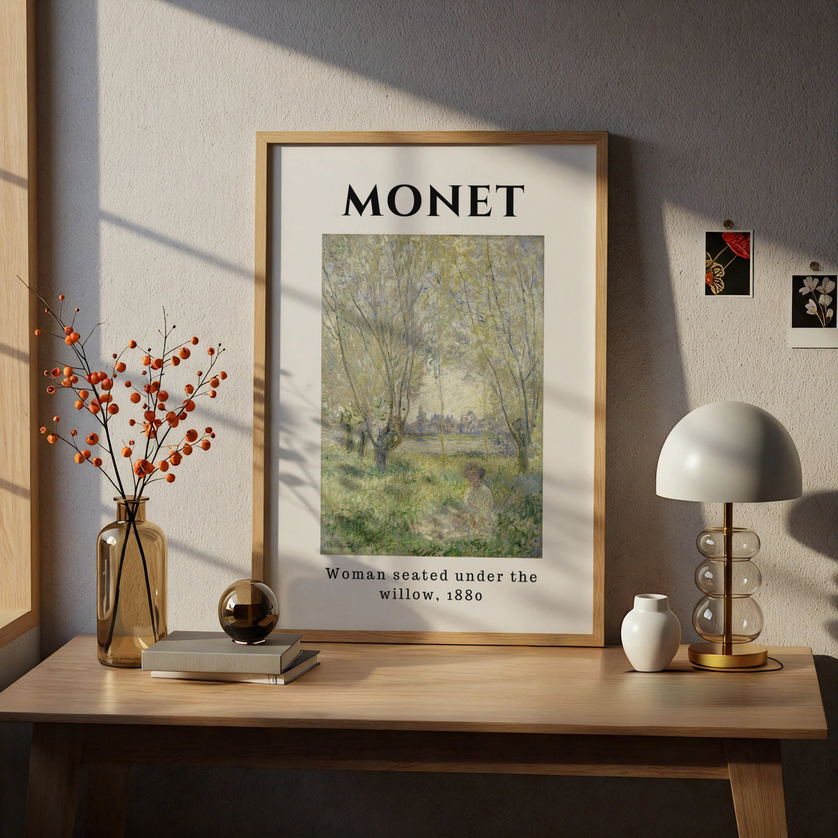 Monet Woman Seated Under the Willow 1880 Impressionist Wall Art Print Poster – product image 5