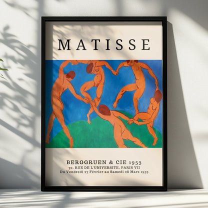 Blue Green Dance Figure Wall Art Print, Colourful Fauvist Modernist Poster – product image 6