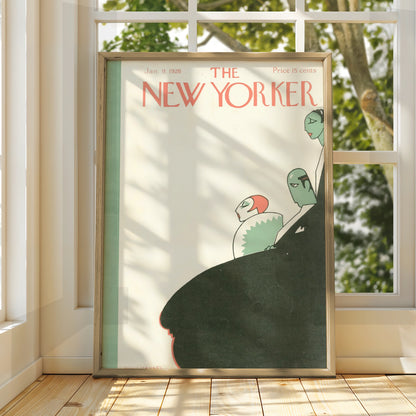 The New Yorker January 1926 Cover Art Poster, Vintage Art Deco Theatre Wall Art Print