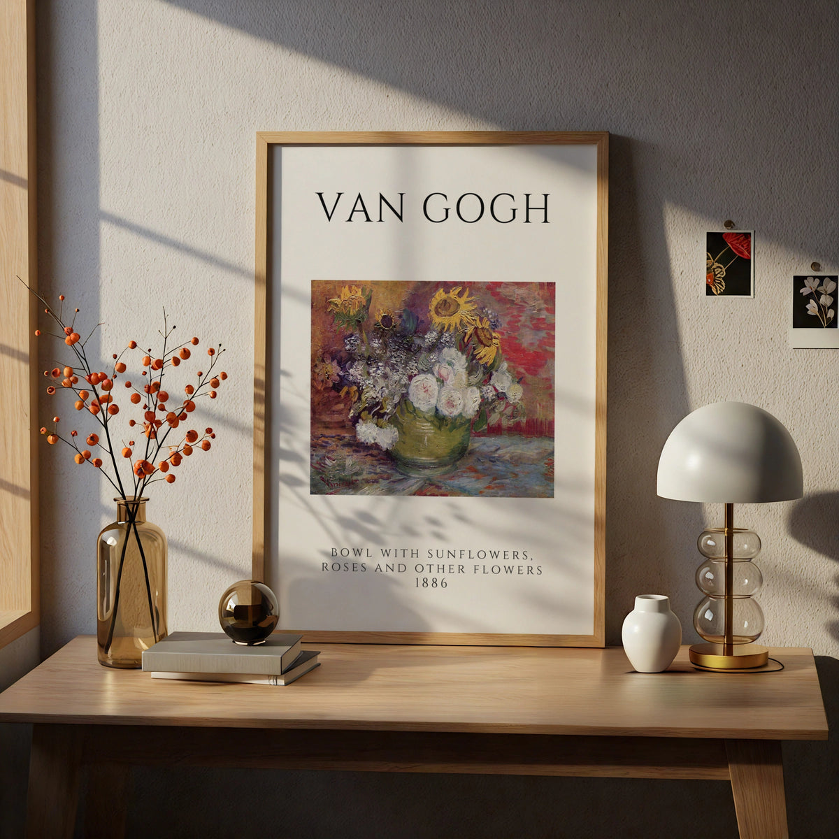 Van Gogh Floral Wall Art Print | Sunflowers Roses Bowl 1886 Vintage Poster, Gallery – product image 5