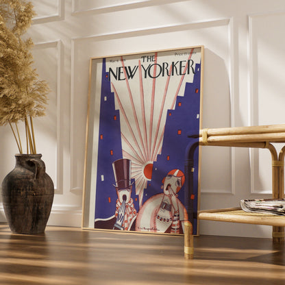 The New Yorker March 1926 Cover Poster, Art Deco Vintage Magazine Wall Art Print