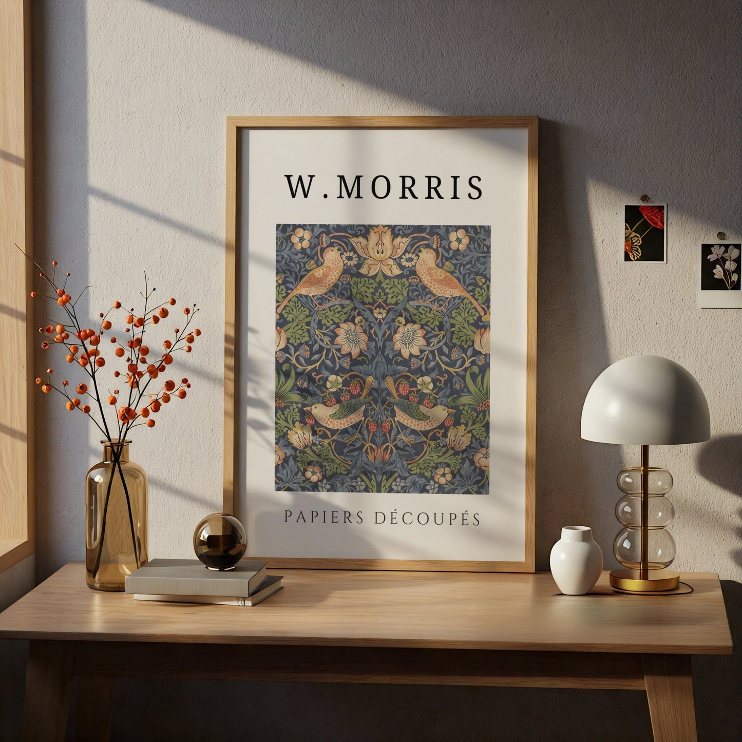 William Morris Strawberry Thief Wall Art Print | Floral Bird Vintage Botanical Poster – product image 5