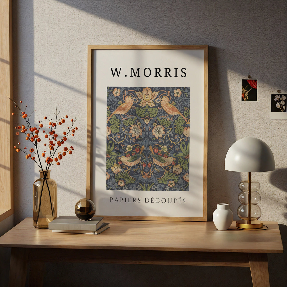 William Morris Strawberry Thief Wall Art Print | Floral Bird Vintage Botanical Poster – product image 5