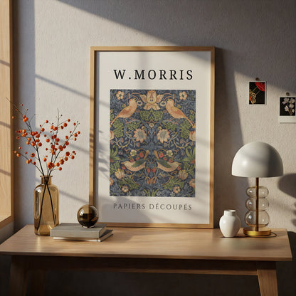 William Morris Strawberry Thief Wall Art Print | Floral Bird Vintage Botanical Poster – product image 5