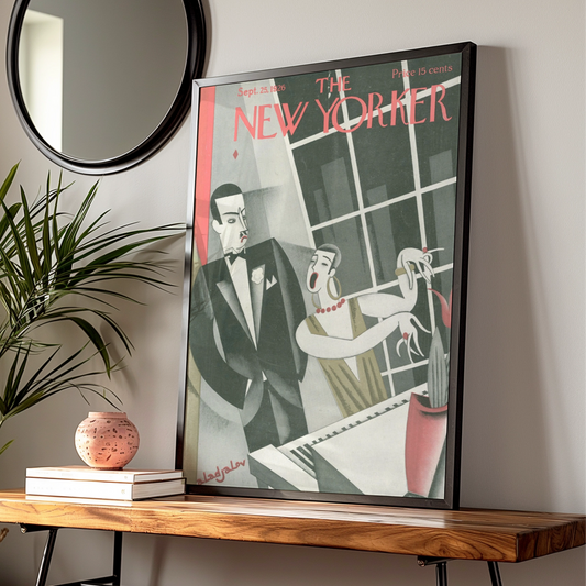 New Yorker 1926 Art Deco Cover Poster, Vintage Jazz Age Print, 1920s Wall Art