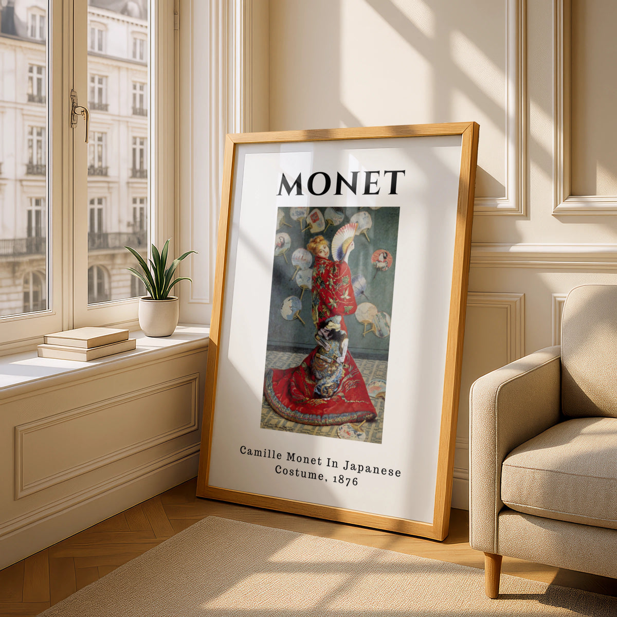 Monet Camille in Japanese Costume 1876 Wall Art Print | Vintage Impressionist Poster – product image 4