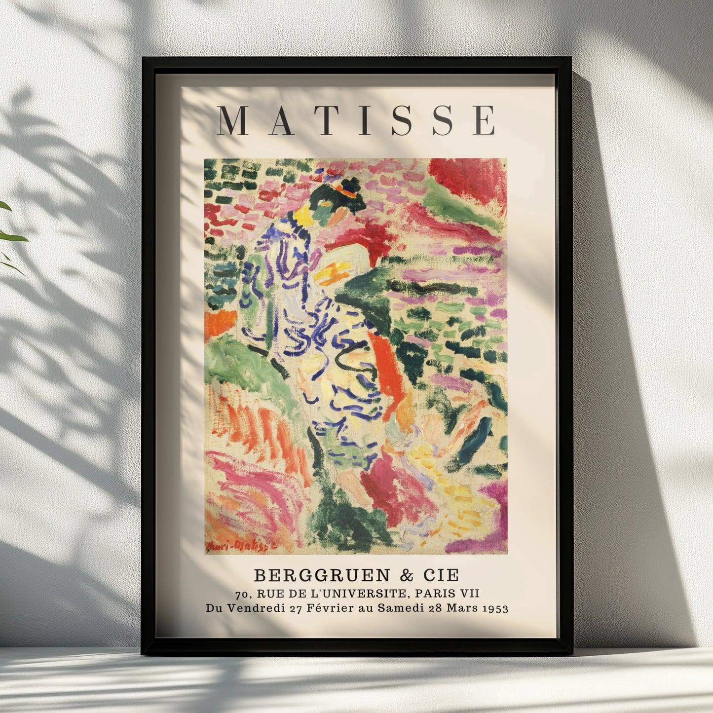 Colourful Fauvist Figure Wall Art Print, Vintage Modernist Living Room Poster – product image 6