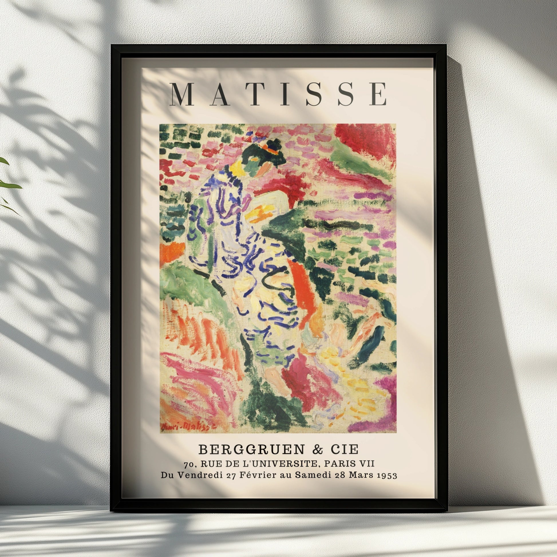 Colourful Fauvist Figure Wall Art Print, Vintage Modernist Living Room Poster – product image 6