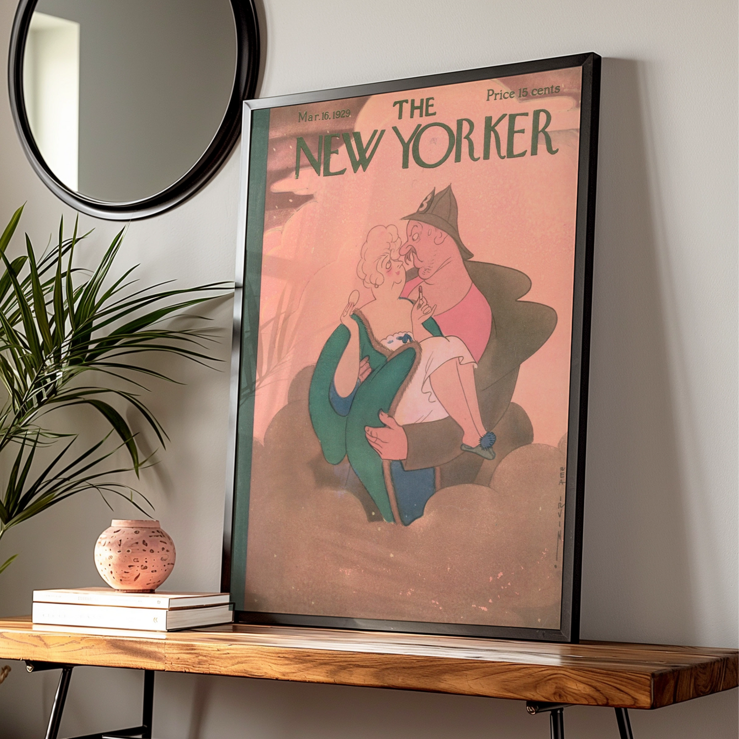 The New Yorker March 1929 Poster, Vintage Magazine Cover Art, Rea Irvin Wall Print