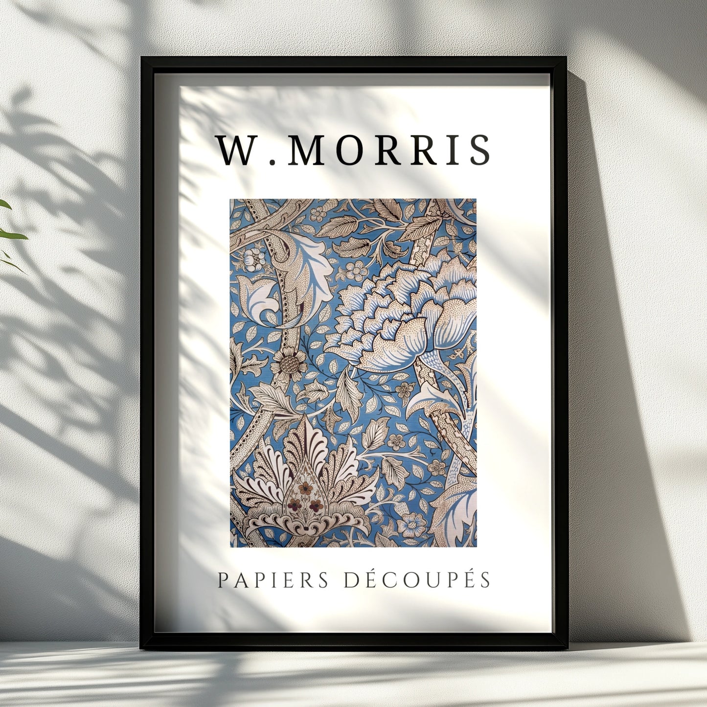 William Morris Floral Wall Art Print | Blue Botanical Poster, Arts and Crafts Decor – product image 6