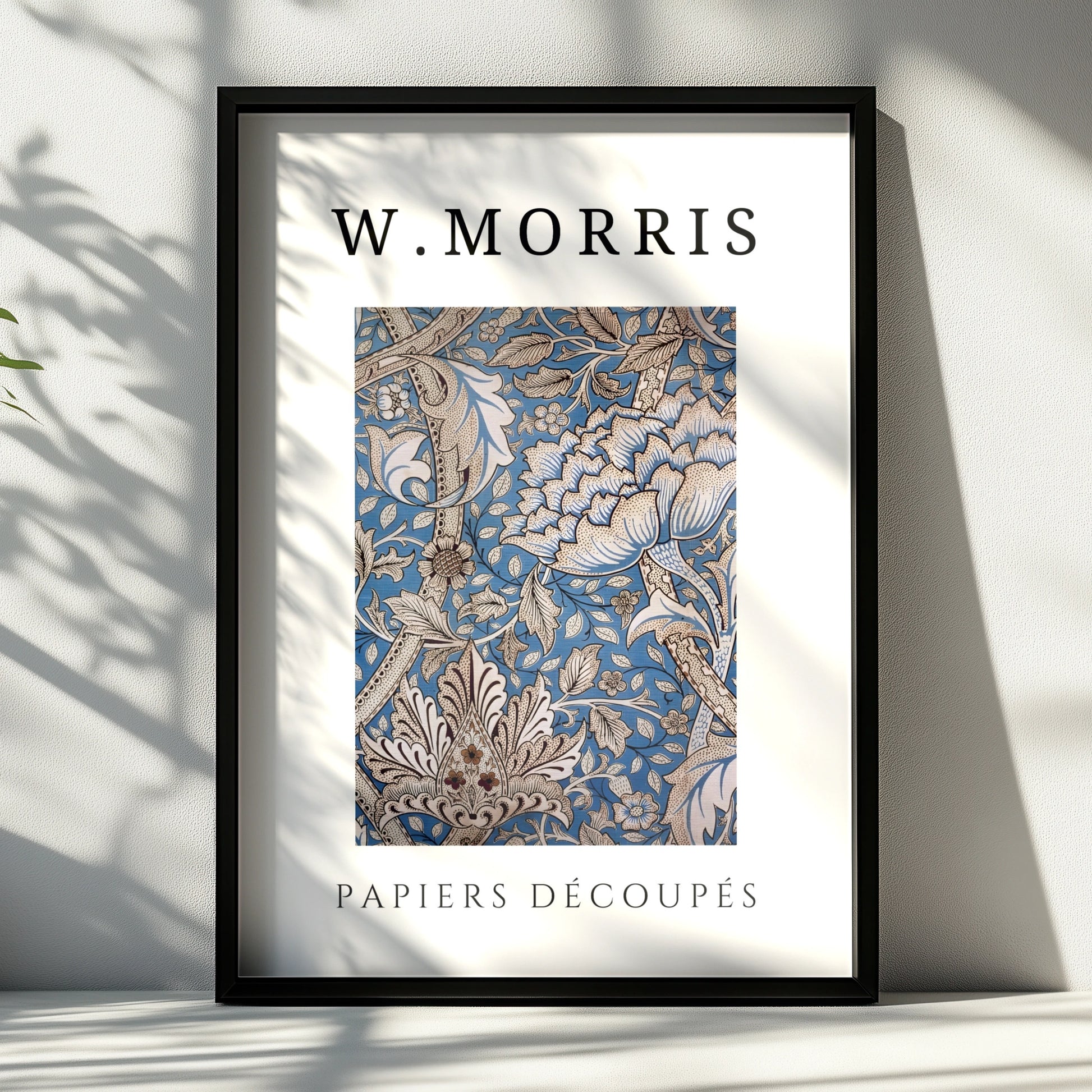 William Morris Floral Wall Art Print | Blue Botanical Poster, Arts and Crafts Decor – product image 6