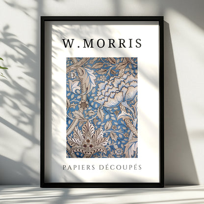William Morris Floral Wall Art Print | Blue Botanical Poster, Arts and Crafts Decor – product image 6