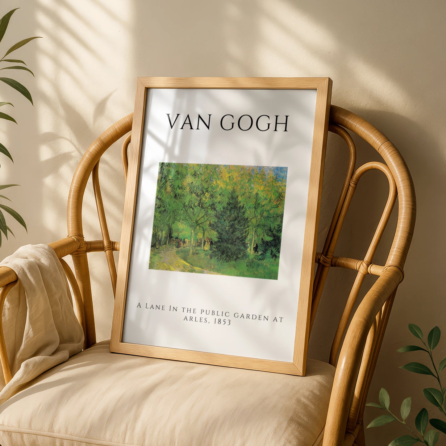 Van Gogh Garden Wall Art Print | Green Tree Lane Poster, Living Room Decor – product image 3